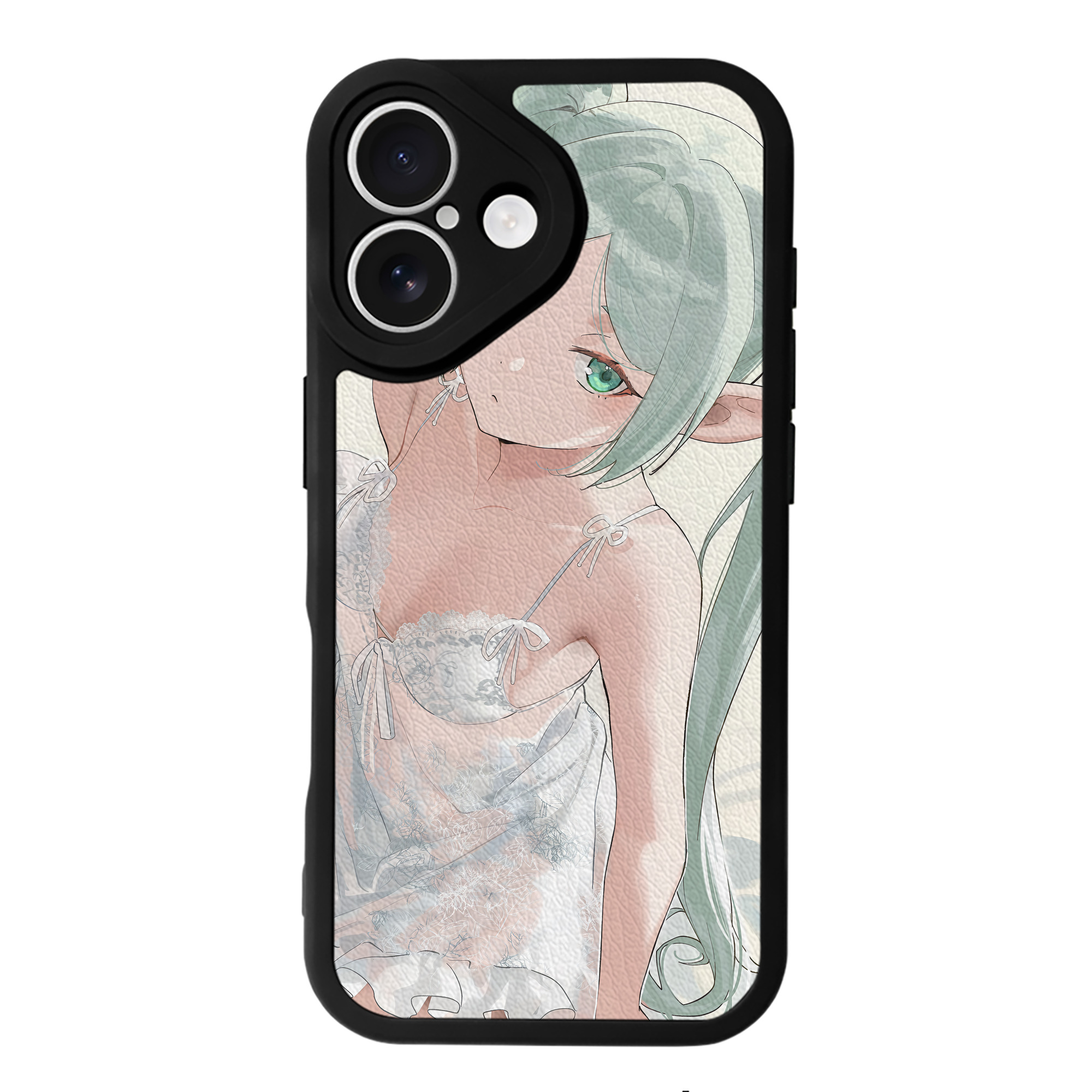 （画像用） 葬送のフリーレン Frieren 【iPhone 16シリーズ対応】シリコンスマホケース（レザー調） 材質：シリコン